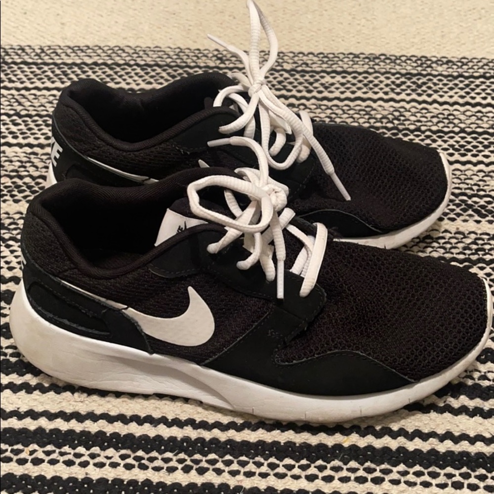 Youth Nike Black and White Running Shoes